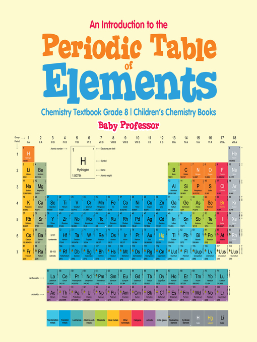 Title details for An Introduction to the Periodic Table of Elements --Chemistry Textbook Grade 8--Children's Chemistry Books by Baby Professor - Available